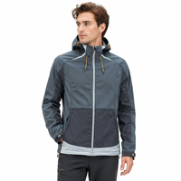 Veste Softshell Tissée Haut de Gamme Personnalisée Imperméable Coupe-Vent pour Équipe Scolaire avec Broderie et Impression, Patch en Caoutchouc Premium