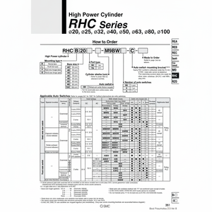Cilindro de alta potencia SMC Pneumatics, piezas neumáticas - Product Image 1