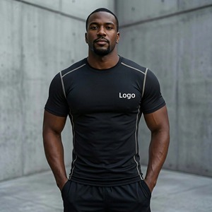 Fabricante de Ropa Deportiva Personalizada, Servicio OEM ODM, Maqueta Gratuita, Camiseta Deportiva Ajustada de Alta Calidad, Impresión Personalizada, Agradable al Tacto - Product Image 1