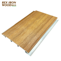Panneau de façade composite aluminium-plastique anti-rouille pour villa moderne - Résistant aux intempéries, au sel et aux alcalis, aspect bois réaliste, durable