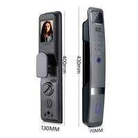 TOPTEQ Tuya serrure de porte sans fil en alliage d'aluminium WiFi biométrique reconnaissance d'empreintes digitales caméra de reconnaissance faciale caractéristiques de sécurité