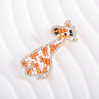 Nouvelle Broche Girafe Plaqué Argent 2025 – Design Animal Créatif et Personnalisé – Accessoire de Mode pour Femme