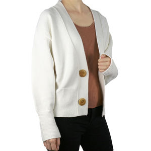 OEM/ODM Custom nuovo Design caldo vendita Cashmere cappotti <span class=keywords><strong>donna</strong></span> inverno cardigan bianco maglione con bottone per ragazze - Product Image 5