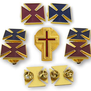 2025ของขวัญสำหรับงานหัตถกรรมปกโลหะปกเสื้อเคลือบโลหะ15ปีตามสั่งอัศวินเทมพลาร์แกรนด์คอมมินเดอรี - Product Image 1