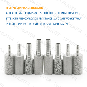 Lianda mới 65 mm OD Duplex 2205 2507 1 <span class=keywords><strong>micron</strong></span> thiêu kết kim loại bột lọc Cartridge cho dầu Lọc nhiên liệu lọc - Product Image 5