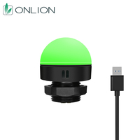 Lampu Indikator RGB USB 5V ONN-M4B IP65, Buzzer, 360 °   Balok. CE/FCC/RoHS, Garansi 2 Tahun. Pasang & Pakai, Tanpa Kabel.