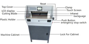 490mm découpeuse de papier électrique automatique de 18 pouces E490T avec la structure métallique - Product Image 6