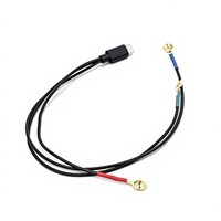 Kabel Harness Sinyal Medis Kustom OEM, Kabel Inti Tembaga PVC USB Male untuk Peralatan Pemantau Otak Sepeda Motor dan Mobil