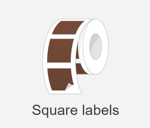 Rollo de etiquetas adhesivas cuadradas personalizadas, vinilo transparente, impermeable, embalaje de corte de beso, logotipo adhesivo de PVC con Foi - Product Image 1