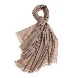 Chal de cachemira jacquard ligero de alta densidad, bordado de satén, pañuelo liso para mujer, novedad primavera 2024, venta al por mayor de fábrica - Product Image 5