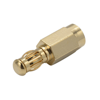 Connecteur banane mâle 3,5 mm plaqué or 24 carats en cuivre béryllium avec borne à ressort pour connexions de câbles d'alimentation de batterie et moteur RC
