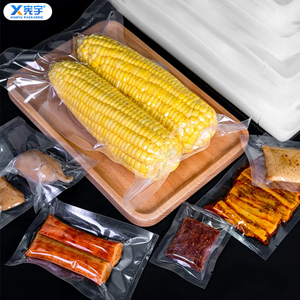 Bolsa <span class=keywords><strong>de</strong></span> Plástico Transparente <span class=keywords><strong>de</strong></span> Nylon para Alimentos, Sellable al Vacío, Compresión por Calor, Bolsa <span class=keywords><strong>de</strong></span> Mylar para Almacenamiento en Congelador, Ideal para Carne Fresca, Filetes y Hamburguesas - Product Image 2