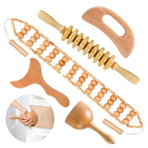 Runwood en bois <span class=keywords><strong>Massage</strong></span> thérapie outils Kit Drainage masseur bois artisanat cadeau pour corps façonnage Cellulite beauté soins personnels - Product Image 1