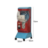 Distributeur de bonbons mini pour enfants à une seule couche, machine distributrice inversée à monnayeur, capacité 150-200 pièces