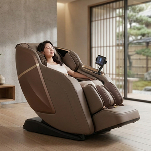 Fauteuil de massage corporel complet 3D de luxe Zhouqi ZQ3206, zéro gravité, commande vocale IA, charge sans fil, <span class=keywords><strong>musique</strong></span> Bluetooth - Product Image 1