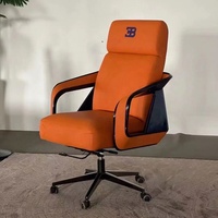 Bureau de direction en L de luxe au design italien haut de gamme, table d'ordinateur ergonomique moderne pour PDG et managers, idéal pour la maison et la villa