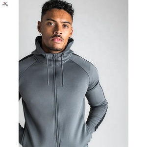 Survêtements pour hommes en polyester/coton personnalisés, à fermeture éclair, en molleton uni, nouvelle arrivée, tenue de sport d'hiver, impression numérique, créez votre propre design - Product Image 3