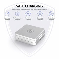 Station de charge sans fil magnétique pliable flexible 3 en 1 15W pour téléphone, montre intelligente, écouteurs, alliage de zinc