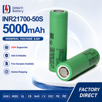Samsung Batteriezellen 3,7V 18650 21700 25R 30Q 35E 40T 50S 2500mAh 3500mAh 5000mAh Wiederaufladbare Zylindrische Lithium-Ionen-Batterie