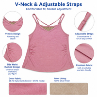 Camisole anti-radiation personnalisée EMF pour femmes enceintes, double couche, doublure intérieure en fibre d'argent, débardeur pour femmes ou femmes enceintes