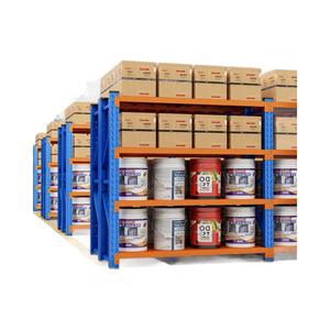 Étagère de garage Hj Yf à quatre niveaux en acier au carbone robuste, type autoportant, assemblage par clips, métal rectangulaire - Product Image 2