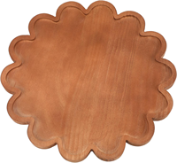 Plateau en bois personnalisé, fournisseurs de plateaux à bords festonnés, plateau en MDF, plateau en bois multifonction, plateau rond en bois décoratif pour salle de bain