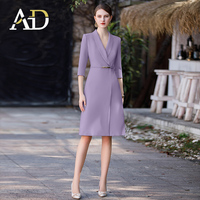 2024 automne Style minimaliste femmes robes ODM OEM classique ceinture Design bureau affaires femmes porter diverses couleurs usine
