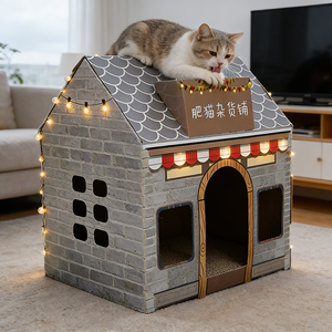 Casetta per Gatti in Cartone Ondulato Ecologica - Edizione Limitata Personaggio Cinematografico per Vendita all'Ingrosso nei Negozi di Giocattoli - Product Image 1