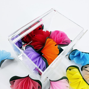 Trucs de magie avec boîtes transparentes, y compris la création de fleurs à partir d'une boîte vide, accessoires de magie de scène et de festival KingMagic. - Product Image 3
