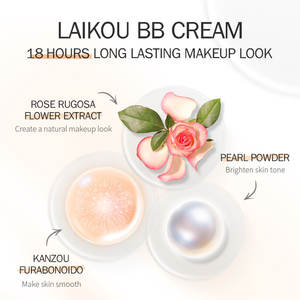 LAIKOU Chine – Crème <span class=keywords><strong>BB</strong></span> et CC longue tenue 18 heures, fond de teint liquide correcteur naturel et <span class=keywords><strong>bio</strong></span> pour le visage - Product Image 4
