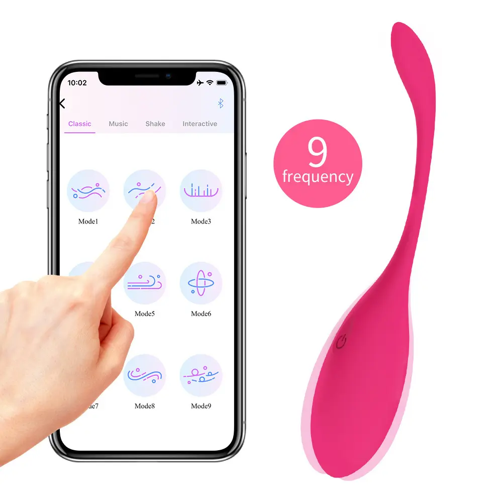 Sıcak satış App uzaktan kumanda 9 frekans vibratör kadın seks oyuncakları külot titreşimli yumurta