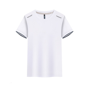 Camiseta deportiva de manga corta con cuello redondo para niños, camiseta transpirable de secado rápido para correr y entrenar, ropa atlética de color sólido para maratón - Product Image 1