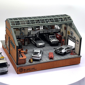 Диорама 1/64 авторемонтной мастерской ручной сборки - Product Image 5