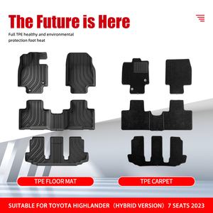 Hot bán xe tầng Mat không thấm nước chống trượt xe mat tùy chỉnh 3D TPE lót xe cho <span class=keywords><strong>TOYOTA</strong></span> <span class=keywords><strong>HIGHLANDER</strong></span>/vương miện kluger 2023 hev 7 chỗ ngồi - Product Image 2
