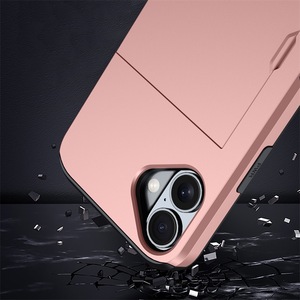 Per il caso di <span class=keywords><strong>iPhone</strong></span> 16 con il titolare della carta, TPU + PC armatura pesante nascosto Slot per il portafoglio antiurto del telefono cellulare Cover per <span class=keywords><strong>iPhone</strong></span> 16 - Product Image 4