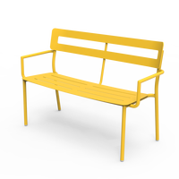 Ensemble de table et bancs modernes en alliage d'aluminium pour extérieur, idéal pour café, jardin, hôtel et club