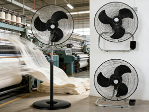 Ventilateur industriel 3 en 1 à 5 pales et structure métallique pour la maison et le bureau, ventilateur de plafond haute performance de 1400 mm - Product Image 1