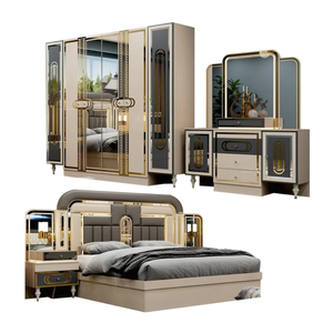 Super King Size Turkish Style <strong>Bedroom</strong> <strong>Sets</strong> With Led Lights and High-quality Wood Material - Product Image 1