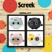 Figurines d'animaux de dessin animé, sculpture en résine PVC 3D, chat miniature, poupée mignonne, aménagement paysager de jardin, jouets assortis, Noël, Halloween