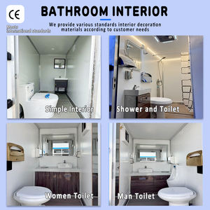 Remolque de Baño Móvil Moderno de Acero de 20 pies/40 pies Personalizado con Dormitorio, Baño y <span class=keywords><strong>Ducha</strong></span>, Unidad Portátil para Eventos al Aire Libre - Product Image 2