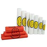 Sacs de courses en plastique HDPE flexibles personnalisables avec fonction de sécurité, imprimés, ergonomiques, pour salades, vente en gros d'usine
