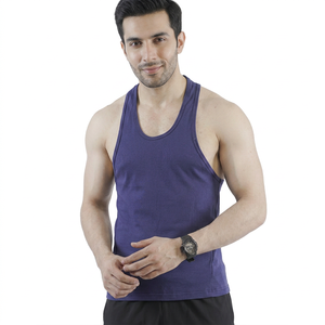 Camiseta sin Mangas para Hombre, Nueva Colección 2026, Corte Ajustado, Tejido de Poliéster/Algodón, Transpirable, Estilo Casual, para Gimnasio - Product Image 1