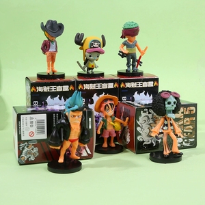 24 pièces / ensembles de figurines d'action <span class=keywords><strong>One</strong></span> <span class=keywords><strong>Piece</strong></span> de l'<span class=keywords><strong>anime</strong></span> japonais, boîte surprise Luffy, Zoro, Nami, Chopper, jouets en PVC, boîte surprise pour enfants, cadeau - Product Image 4
