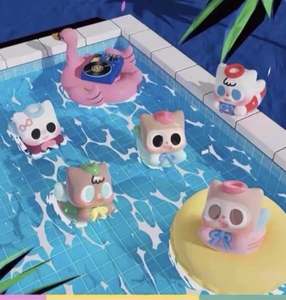 2026 Shanghai QDF MMS Products Pity Beans Wanna Go to the Beach Series Minis Blind Box Figuras de Gatitos Juguetes Pequeños Coleccionables - Product Image 2