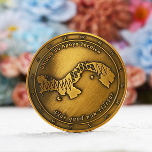 Moneda Conmemorativa <span class=keywords><strong>Antigua</strong></span> de Metal, Personalizable con Grabado, Monedas en Blanco para Estampado, Monedas Antiguas con Baño de Oro 3D, Muestra Gratuita - Product Image 1