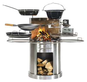 Poêle à charbon Poêle à <span class=keywords><strong>bois</strong></span> domestique Camping en plein air Poêles à <span class=keywords><strong>bois</strong></span> Poêle à granulés portable sans fumée - Product Image 1