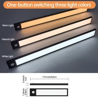 Lumière d'armoire à détection de présence humaine, LED dimmable, alimentée par batterie, détecteur de mouvement sans fil, LED décorative pour intérieur