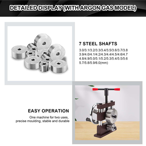 オーブルアイアンマニュアルブレスレット成形機製造キットゴールドシルバー金属曲げ加工リングブレスレットゴム - Product Image 4