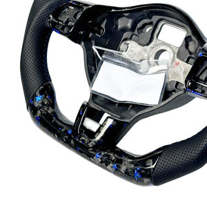 Vente directe d'usine de volants en fibre de carbone forgée de couleur personnalisée pour Volkswagen <span class=keywords><strong>Golf</strong></span> MK6 GTI R, volants en cuir - Product Image 4