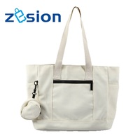 Logo personnalisé imprimé écologique grand sac d'épicerie DTF promotionnel réutilisable transfert de chaleur sac fourre-tout en toile poignée en corde